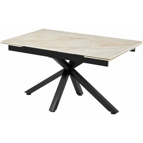 TAVOLO STARSTORE 140/200X90XH76CM CERAM.290 LUCIDO