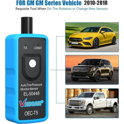 Outil d'activation du système de surveillance de la pression des pneus VXSCAN EL-Auto Vehicle Sensors OEC-T5, compatible avec les véhicules de la série GM EL50448 (1/5)