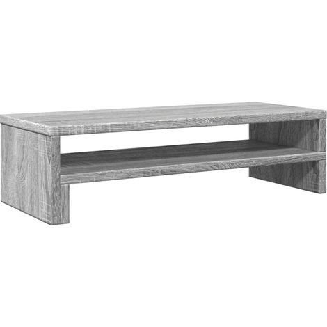 Supporto per monitor da tavolo mobile da ufficio Sonoma 54 x 22 x 15 cm legno ingegnerizzato grigio 020044998