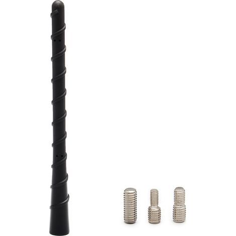 Antenne Voiture Courte Universel FM Dab Antenne Voiture 18 cm Antenne Autoradio Antenne Toit pour Une Réception AM/FM Optimale avec Super Compatibilité Vis M4, M5, M6 (1/5)