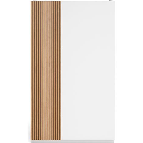 Meuble à chaussures en mélamine 70x35x122cm – 5 étagères réglables – 2 portes à fermeture douce – Capacité 18 à 20 paires – Herdasa (1/5)
