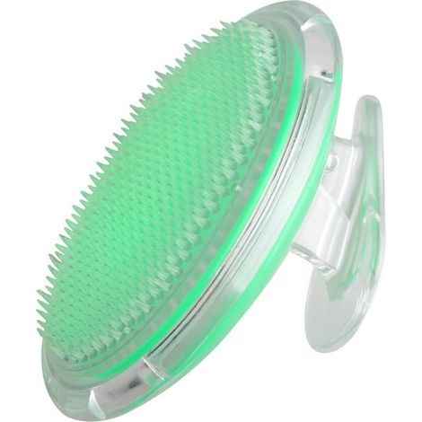 Brosse exfoliante anti-poils incarnés - Traitement et prévention des bosses après rasage, bikini - Solution pour une peau lisse, homme et femme (Vert)