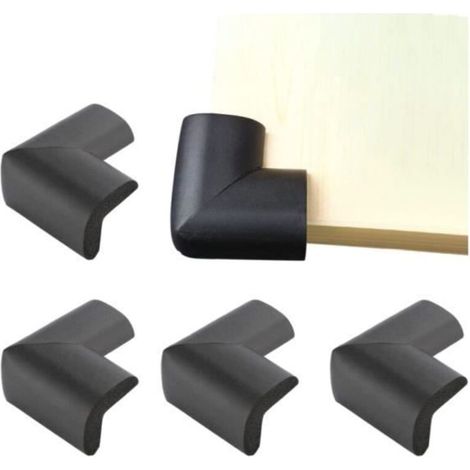 Protections d'angle de sécurité - Noname - Lot de 4 - Mousse douce - Installation facile - Couleur noire (1/4)