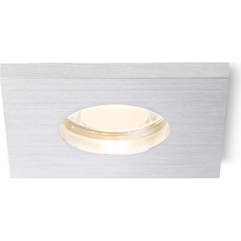 Faretto da incasso ASTOR SQ alluminio pettinato 230V GU10 50W IP65