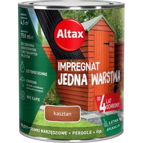 Einschicht-Imprägnierung für Holz und Beton, Kastanie, 0,75l