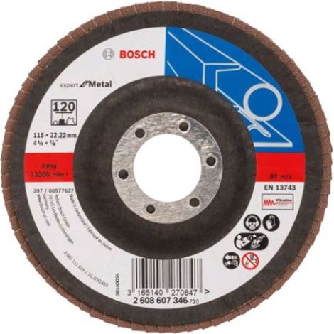 Bosch Accessories 2608607346 X551 Disque segmenté Diamètre 115 mm Ø de perçage 22.33 mm acier 1 pc(s (1/2)