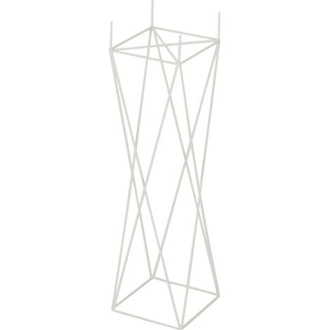 Cache-Pot en Métal "Support Croix" 55cm Blanc (1/3)