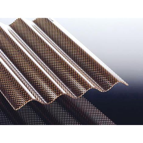 PC Wellpl. S 76/18 Welle Wabe 1045 x 6000 x 2,8 mm bronze