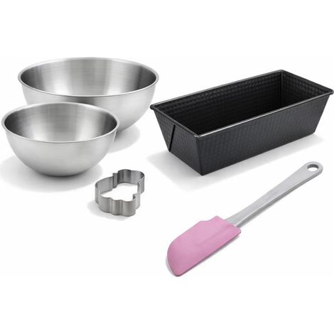 Set de 4 ustensiles de pâtisserie moule à gâteaux bol et spatule Zenker Haribo (1/5)