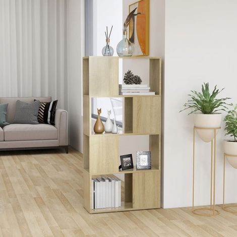 FIMEI Bibliothèque/Séparateur de pièce Chêne Sonoma 60x24x124,5 cm (1/5)