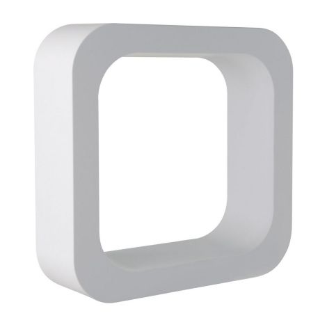 Mensola supporto lettering O in abs colore latte per doccia bagno vasca