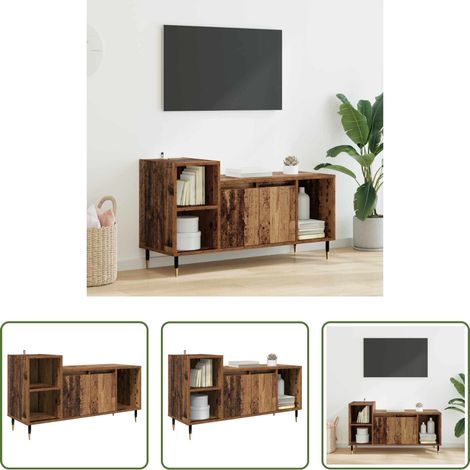 Altholz Schrank - TV-Schränk Altholz 100 x 35 x 55 cm Holzwerkstoff (1/5)