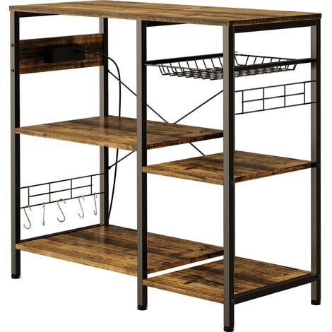 Cuisine mobile 3 éléments Truciolato alimentation électrique port USB boîte de rangement 90x40x83 cm