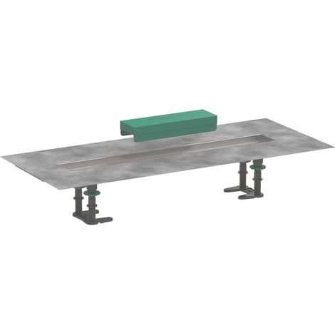 Hansgrohe uBox universal - Kit d'installation pour caniveaux de douche linéaires 600, inox 56010180