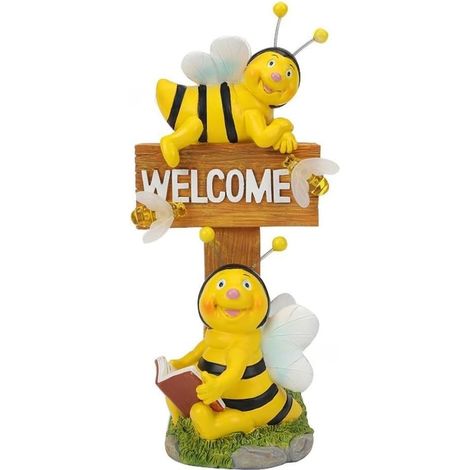 Statue Abeille Résine pour Jardin et Patio Statue  Statue Abeille pour en Résine Peinte à Main, ,5 cm, pour décor pour Jardin et Patio (1/5)