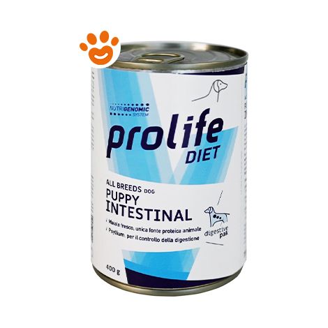 Prolife Dog Diet Puppy Intestinal All Breeds  - Prolife Dog Diet Puppy Intestinal All Breeds - Lattina Da 400 Gr