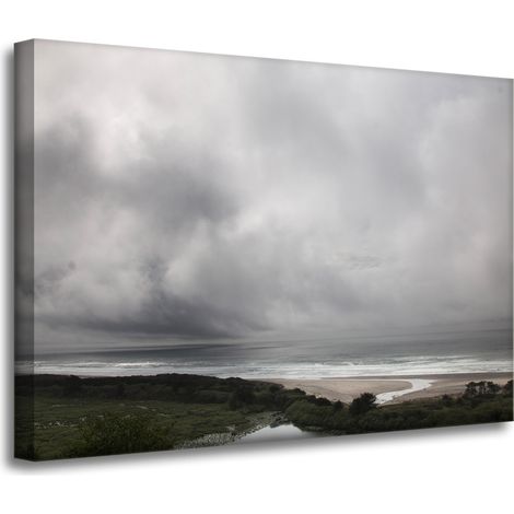 Leinwanddruck Natur „Mündung zum Meer“ 70 x 50 cm