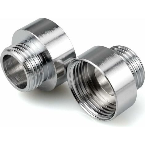 Adaptateurs de Robinet Chromé 3/4" x 1/2", Réduction Mamelon Raccords pour Adaptateurs de Robinet Connecteur, Tuyaux de Douche-LIAIKI (1/5)