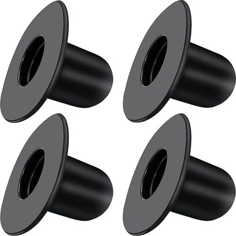 Lot de 4 bouchons muraux de rechange compatibles avec Intex BestwayPools Grounds, bouchon de trou de filtre de piscine fiable pour piscine hors sol (noir)