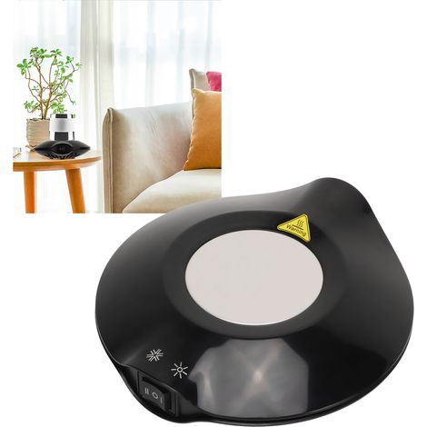 Bandeja con control de temperatura USB para calentar y enfriar bebidas, por ejemplo, tazas de café, hasta un máximo de 65 °C, 5 V 2 A, ABS (1/5)