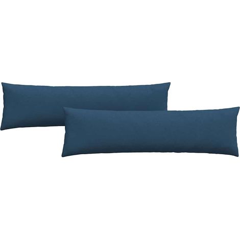 Maison Exclusive - Cojines de sofá 2 pcs Azul 145 x 40 cm tela