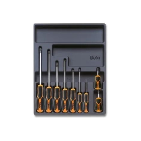 Beta Termoformato rigido con assortimento utensili 9 Pz. T168MH  cod. 024240184