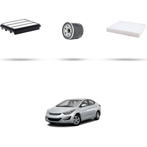 Kit tagliando 3 filtri compatibile con Hyundai Elantra III (MD) 1.6 97KW dal 2011 (1/5)