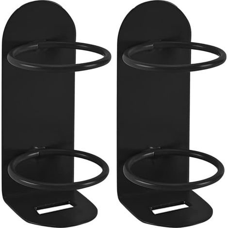 Ecleanfy - Support mural pour brosses à dents électriques (lot de 2, noir) (1/5)