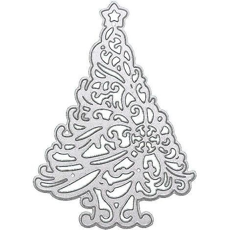Weihnachtsbaumstern-Stanzteile, Prägebordüren, Metallzuschnitte für DIY-Dekorationen