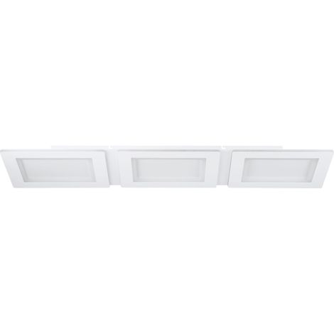 EGLO connect.z Smart Home LED Deckenleuchte Padrogiano-Z, ZigBee, App und Sprachsteuerung Alexa, Lichtfarbe einstellbar (warmweiß-kaltweiß), RGB, dimmbare Deckenlampe in Weiß, 120 x 30 cm