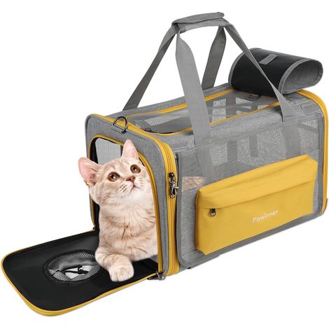 Sac Transport Chat Chien, Pliable, Homologué Avion, 3 Portes (1/5)