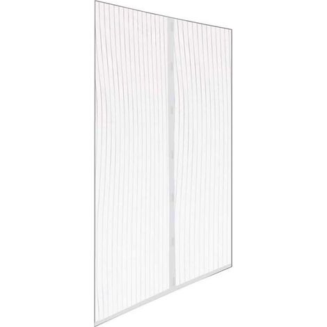 Zanzariera magnetica bianca 150x250 cm riducibile con velcro adesivo