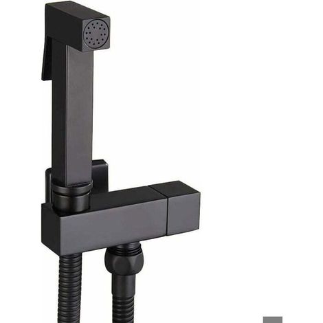 Kit Douchette WC Noir - Pulvérisateur de Bidet à Main en Laiton, Hygiène Personnelle (1/3)
