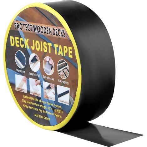 Rouleau d'étanchéité 50mm x 15m – Caoutchouc butyle haute performance – Protection contre l'humidité et pourriture du bois – Température -40°C à +90°C