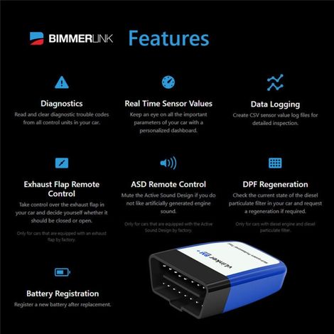 [Yue Xinghui] (Propriété intellectuelle gérée) (ZH) Vgate Vlinker BM+OBD2V2.2 Bluetooth double mode 4.0 compatible Android et Apple (Prix minimum : AliExpress, eBay, Wish : 38,99 USD, Amazon : 39,99 U