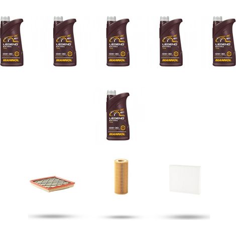 Kit tagliando 3 FILTRI e 6L OLIO compatibile con Volvo S80 II 2.5 T 147Kw dal 2006 al 2009 (1/5)