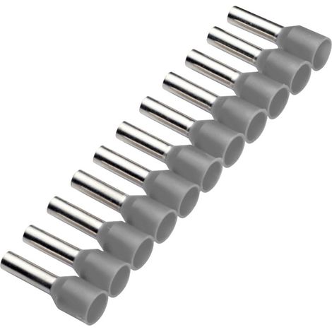 Cimco 187501 Aderendhülse 0.75 mm² Teilisoliert Grau 500 St.