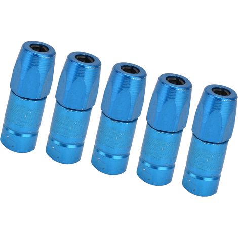 Connecteur de pistolet à graisse en 5 pièces avec ajustement précis, buse de graisse plate résistante à l'usure et durable, adaptée à l'entretien des équipements.