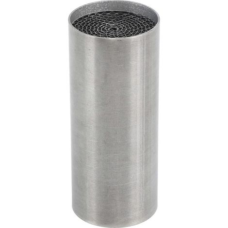 Motorrad-Auspuffrohr-Katalysator, Edelstahl, vorderer Mittelschalldämpfer, universell für Motorräder, 42 x 100 mm / 1,65 x 3,93 Zoll (1/5)