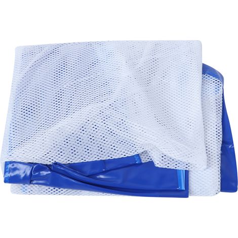 Bouée gonflable individuelle pour piscine, chaise longue en filet, lit flottant unisexe et pour enfants, matelas d'eau, tapis de plage, bleu. (1/5)