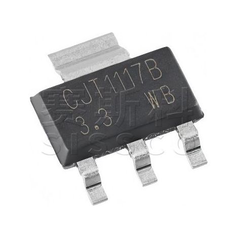 Original Changdian/Changjing CJT1117B-3.3 SOT-223 3,3V 1A Linearregler mit niedrigem Spannungsabfall, elektronisches Bauteil, 5 Stück, verpackt und versendet.