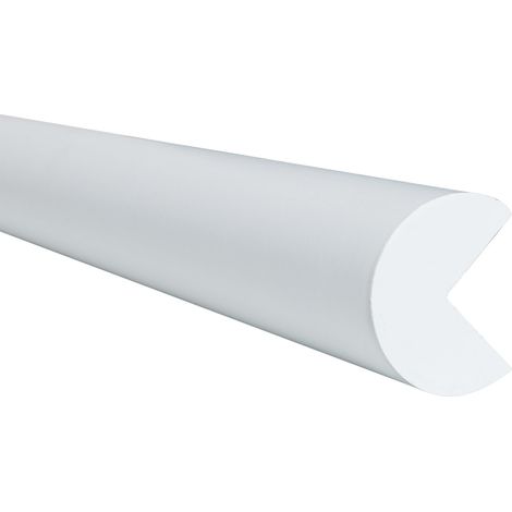 Moravia Prallschutz MORION Kreis Kantenschutz 40 x 40 mm Länge 1000 mm weiß (1/3)