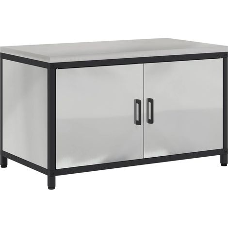 Maison Exclusive - Stoccaggio in cucina HATTEM Argento 90 x 50 x 53 cm Acciaio