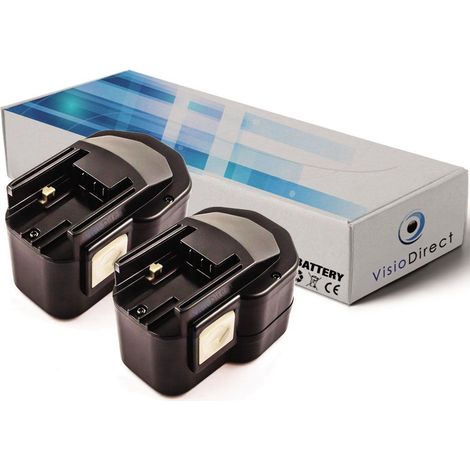 Lot de 2 batteries pour AEG BS2E12T perceuse visseuse 12V 2000mAh - Visiodirect - (1/2)
