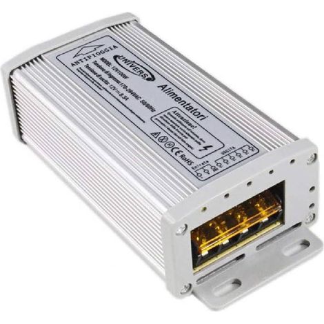 TRADE SHOP - Alimentatore Stabilizzato 12v 8.3a 100w Trasformatore Telecamere Strip Led Ss100 - (1/2)