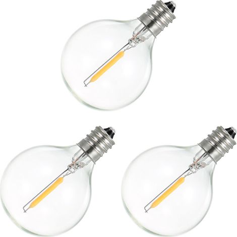 Ampoule Led G40 - Base E12 - 220-230V - Verre Transparent - Lumière Chaude - Pour Guirlande Extérieur Et Intérieur - Lot De 1 (1/5)