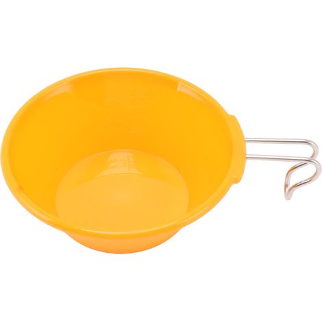 Gamelle de randonnée 250ml, bol portable antichoc pour camping, randonnée, vaisselle de plein air, orange. (1/5)