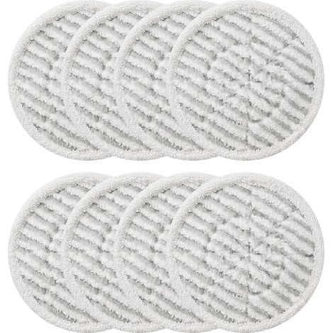 Lot de 8 Lingettes de Rechange pour Balai Vapeur Lavables. Réutilisables et Efficaces pour un Nettoyage Optimal (1/5)