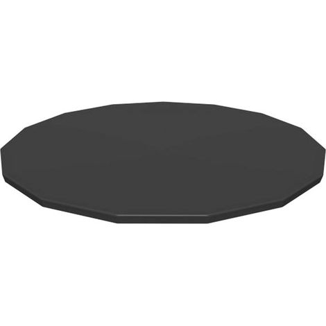Runde Poolabdeckung, gerahmte Poolabdeckung für Aufstellpools, faltbare, wasserdichte Abdeckung für Poolanlagen im Außenbereich, 108 cm Durchmesser (1/4)