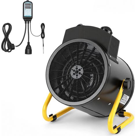 Randaco Chauffage de serre 2000 W avec thermostat numérique, modes chauffage et ventilation, jusqu’à 20 m² (1/5)